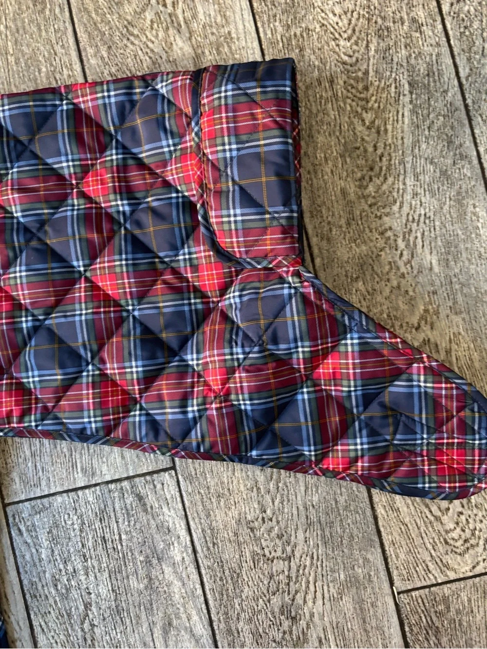 St. John’s Bark Quilted Plaid Dog Coat Jacket - Red & Navy XXL